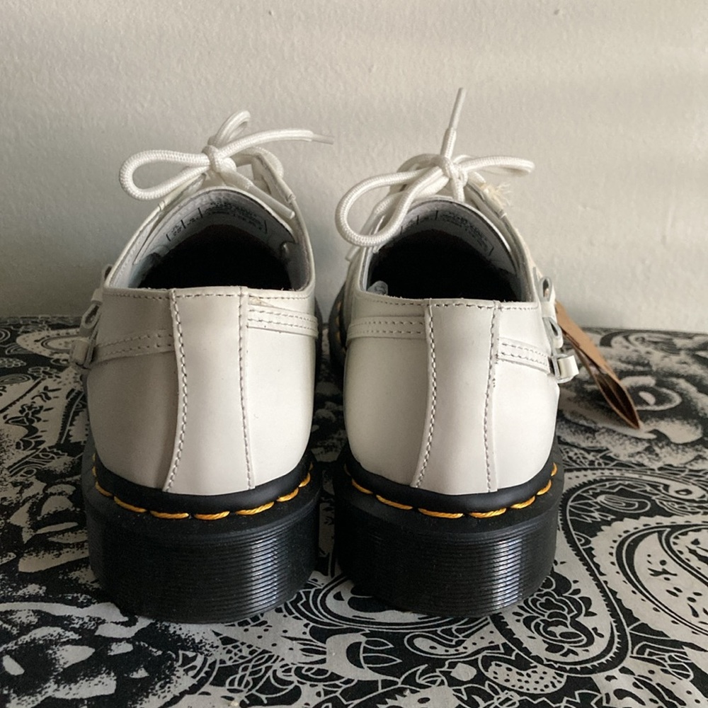 Dr. Martens 1461 Bow Oxford Smooth Leather Shoes White NEW 8 - Picture 5 of 9